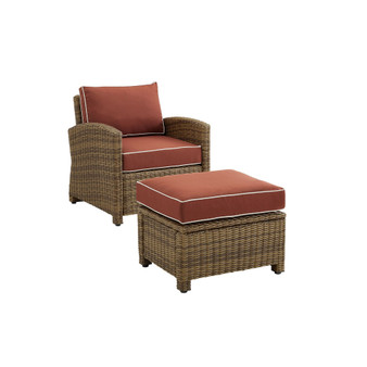 Bradenton Outdoor Wicker Chair Set, 2 Piece