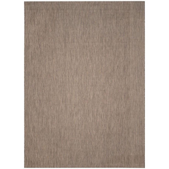 Courtyard Brown and Beige 8' x 11' Sisal Weave Outdoor Area Rug