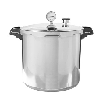1784 23 qt. Induction Compatible Pressure Canner, Silver