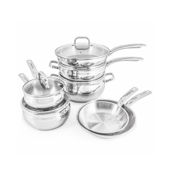 Belly 18/10 Stainless Steel 12 Piece Cookware Set