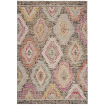 Montage Gray and Multi 3' x 5' Outdoor Area Rug
