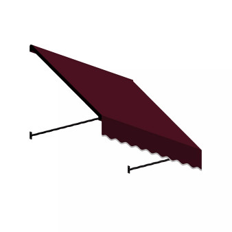 4' Santa Fe Twisted Rope Arm Window/Entry Awning, 31" H x 12" D
