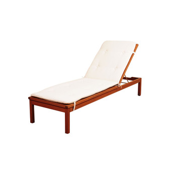 Patio Chaise Lounger with Cushion