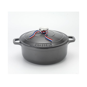 French Enameled Cast Iron 6.25 Qt. Round Dutch Oven
