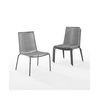 Fenton 4 Piece Outdoor Wicker Stackable Chair Set