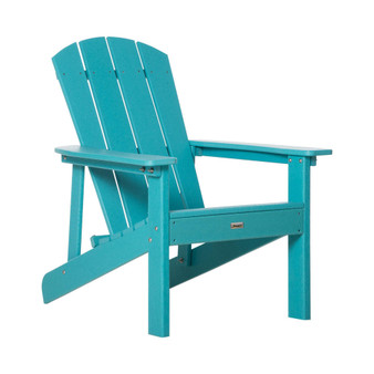 Oversized Adirondack Chair, Outdoor Fire Pit & Porch Seating, Wide Seat, Plastic Lounge for Patio, Backyard, Garden, Lawn, Deck, Turquoise