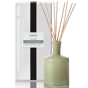 Fresh Cut Gardenia Living Room Classic Reed Diffuser, 6-oz.