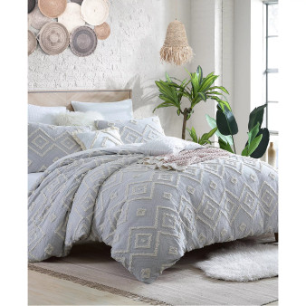 Astonishing Rukai Clip Jacquard Gauze 5 Piece Comforter Set, Full/Queen