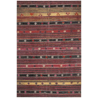 Montage Rust and Multi 5'1" x 7'6" Outdoor Area Rug