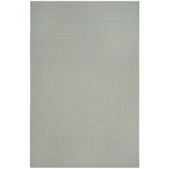 Courtyard Aqua and Cream 5'3" x 7'7" Sisal Weave Outdoor Area Rug