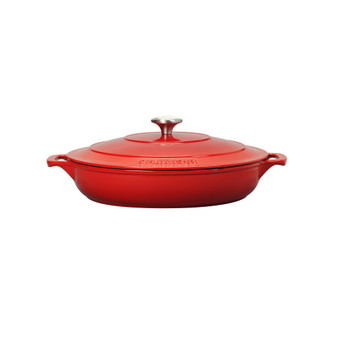 French Enameled Cast Iron 2.6 Qt. Braiser with Lid