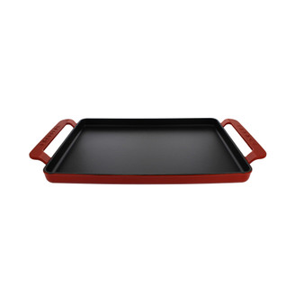 French Enameled Cast Iron 14" Rectangular Griddle