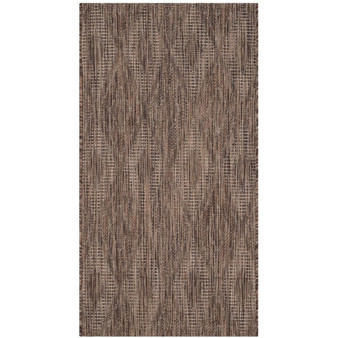 Courtyard Brown 2'7" x 5' Sisal Weave Outdoor Area Rug