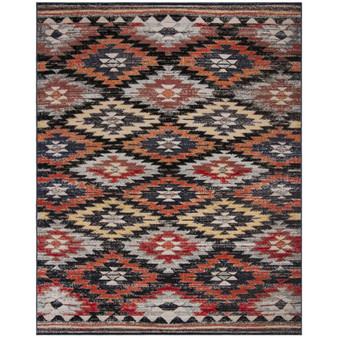 Montage Rust and Multi 9' x 12' Outdoor Area Rug