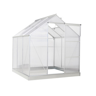 6' x 6' Outdoor Walk-in Polycarbonate Greenhouse Kit, Garden