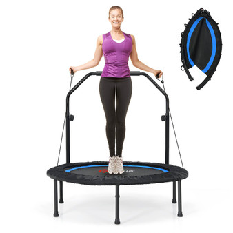 40" Foldable Adjustable Trampoline Fitness Rebounder