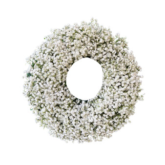 Fresh Real Babies Breath Spring Wreath