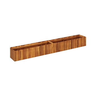 Garden Raised Bed 78.7"x11.8"x9.8" Solid Acacia Wood