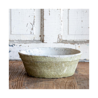 Whitewashed Terra Cotta Planter 12"