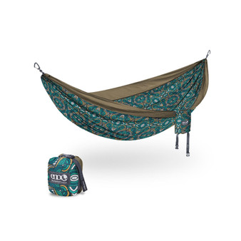 DoubleNest Hammock - Lightweight, Portable, 1 to 2 Person Hammock - For Camping, Hiking, Backpacking, Travel, a Festival, or the Beach - Roots Studio Special Edition