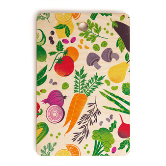 Eat Your Fruits and Veggies Rectangle Cutting Board
