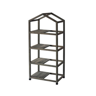 Wooden Greenhouse Nursery & PE Cover - Gray Wash (FSC 100%)