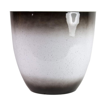 Gardener Select Large Egg Shaped Planter 15 Inch Brown and White