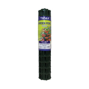 Plastic Garden Fence, 2 x 25-Feet, Green