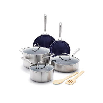 Stainless Steel Clad Pro 10 Piece Cookware Set