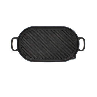 French Cast Iron 14" Oval Grill Pan