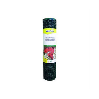 72120942 Plastic Poultry Fence, Green 2x25 ft