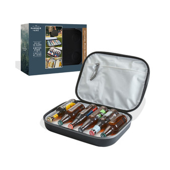 Insulated Slim Beverage Briefcase, Water-Resistant Exterior with Removable Carrying Strap