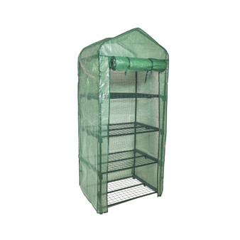 Personal Plastic Indoor Standing Greenhouse For Seed Starting and Propagation, Frost Protection Green, Small, 27 Inches x 19 Inches x 62 Inches