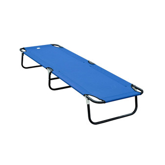 Camping Cot for Adults, Folding Bed, Portable Sleeping Cot for Travel, Beach, Hiking, Blue