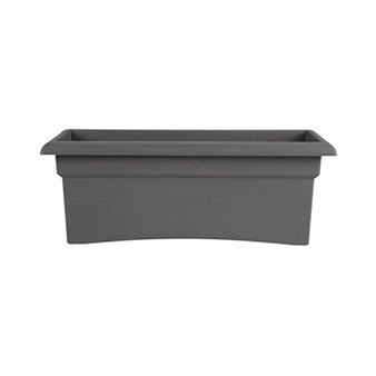 VER26908 Veranda Window Deck Box Planter 26" x 11" Charcoal