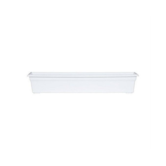 (#16362) Countryside Flower Box Planter, White - 36"