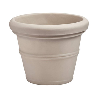 Brunello Rolled RimPlanter 16” Weathered Stone
