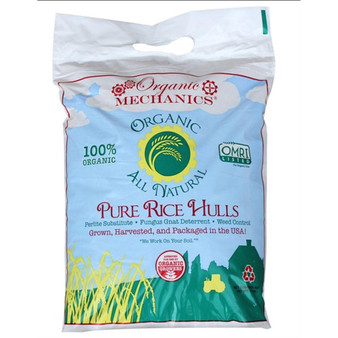 Pure Rice Hulls Perlite Substitute Soil Amendment, Potting Soil, 8 Quart Bag