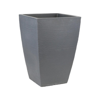 MSQT19SL Modern Planter Tall Square Slate, 12in x 19in