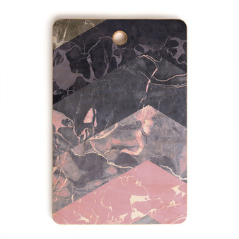 Chevron Marble Texture Rectangle Cutting Board