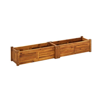 Garden Raised Bed Acacia Wood 59"x11.8"x9.8"