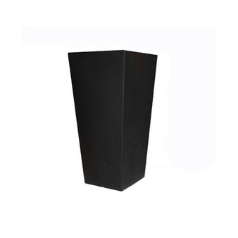 CTU26BK Cosmopolitan Tall Square Planter Black - 26in