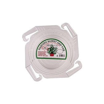 HB-8050 Hanging Basket Drip Pan, 8-Inch, Clear 1 Count