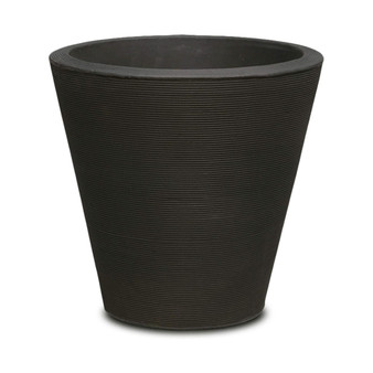 Madison Planter DoubleWalled 26" Caviar Black