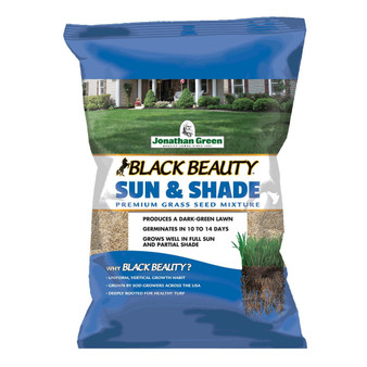 (#12001) Black Beauty Sun & Shade Grass Seed, 1lb bag