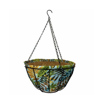 Gardener Select Hanging Basket Fabric Coco Liner, Blue Green