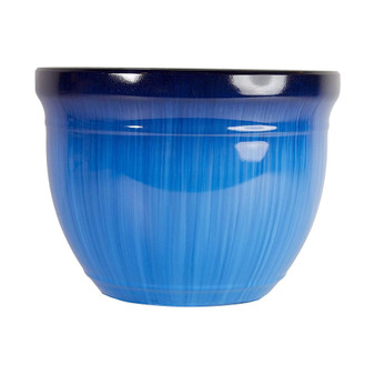 Gardeners Select MRR15-204 Madison Planter Blue Drip 15 Inch