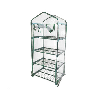 Personal Plastic Indoor Standing Greenhouse For Seed Starting and Propagation, Frost Protection Clear, Small, 27 Inches x 19 Inches x 62 Inches