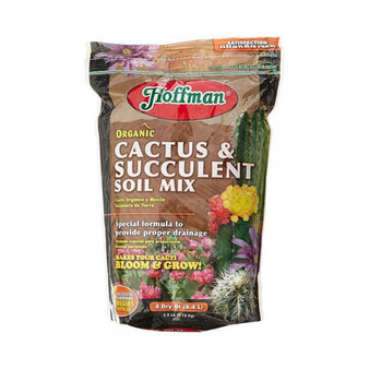 Hoffman 10404 Organic Cactus and Succulent Soil Mix, 4 Quarts