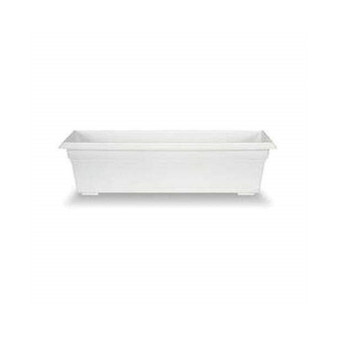 (#16242) Countryside Flower Box Planter, White - 24"
